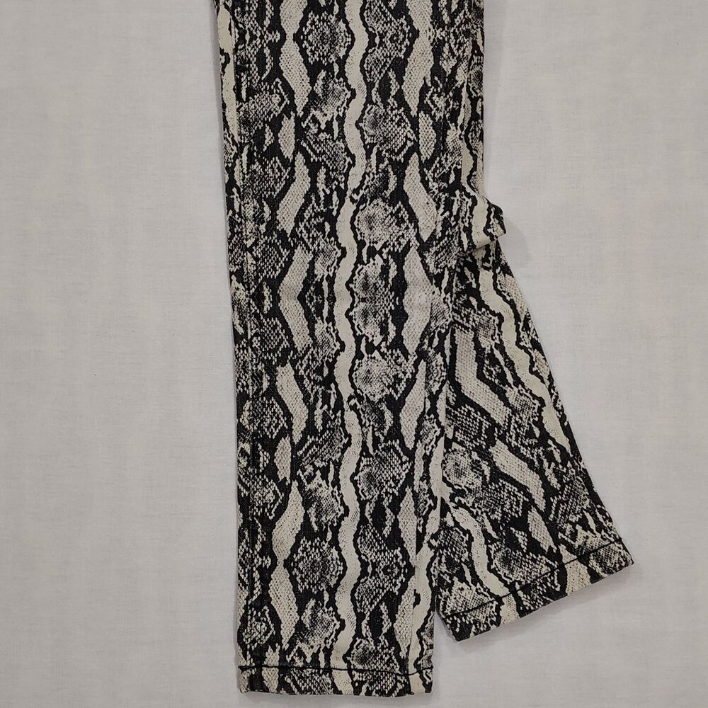 Snakeskin Print Skinny Pants Size 6 Wild Fable Neutral Stretch Denim Pockets - Picture 6 of 16